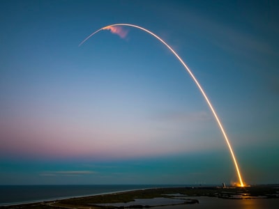 Rocket launch representing fast deployment speed